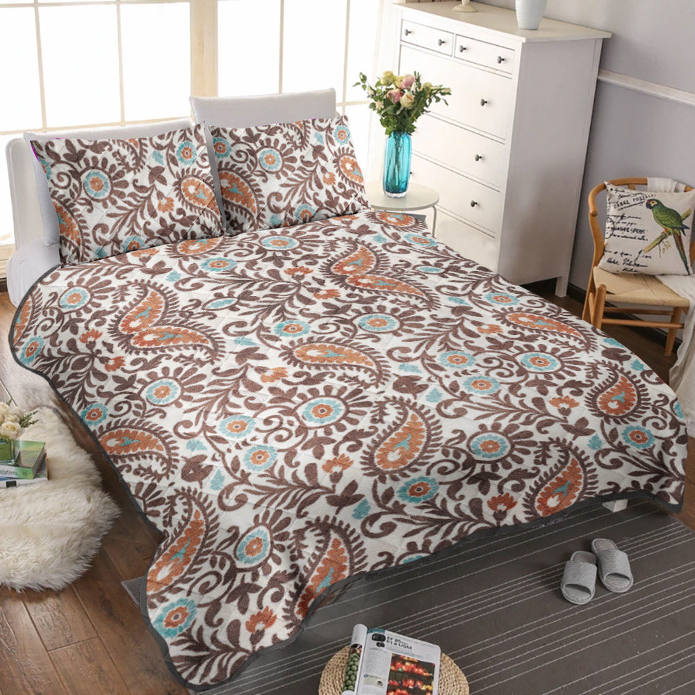 Spiced Paisley CLP260951B Quilt Bedding Set