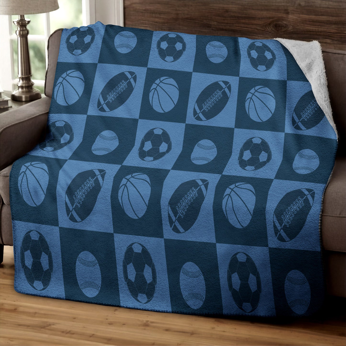 Sport Ball TN150814TT Sherpa Fleece Blanket