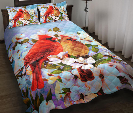 Spring Cardinal Quilt Bedding Set ND140908