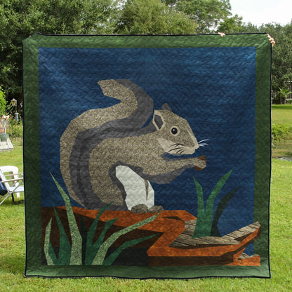 Squirrel CLP030725 Quilt Blanket