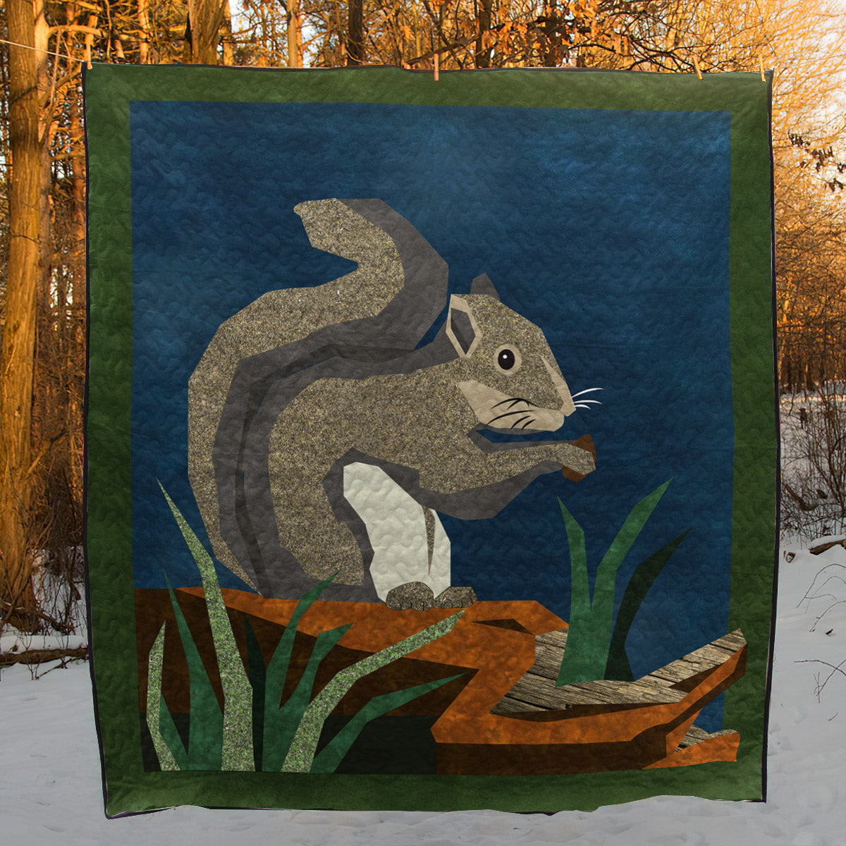 Squirrel CLP030725 Quilt Blanket