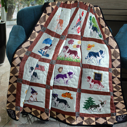 St Bernard Quilt Blanket MN271005