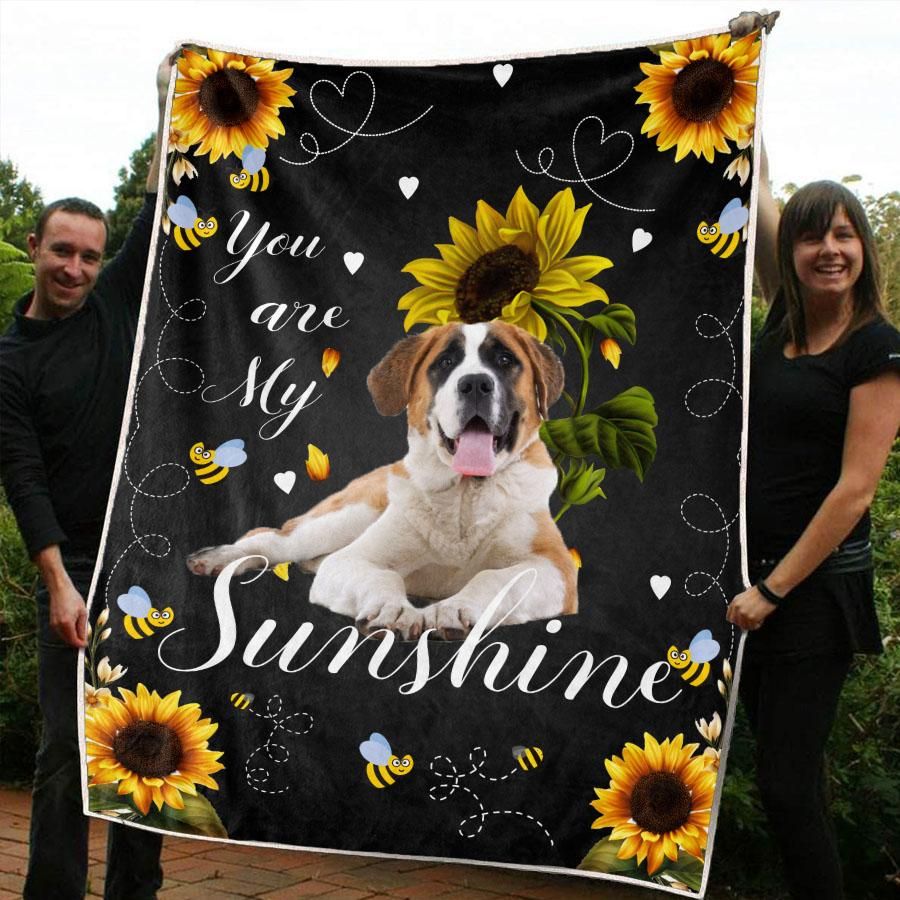 St Bernard Sunflower CL20111170MDF Sherpa Fleece Blanket