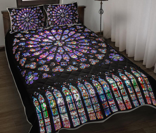 Stained Glass Quilt Bedding Set TL230908