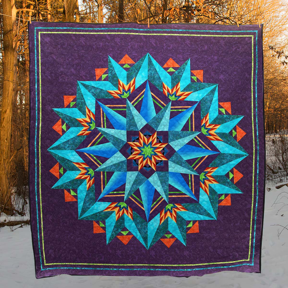 Flower Star Quilt Blanket TN190503D