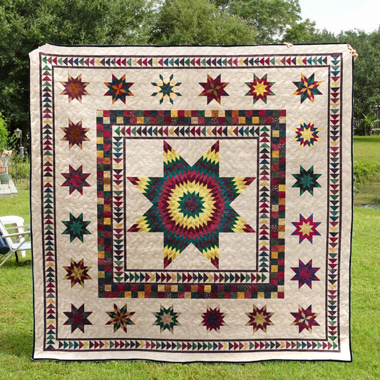 Native American Star Color Quilt Blanket HN260510M