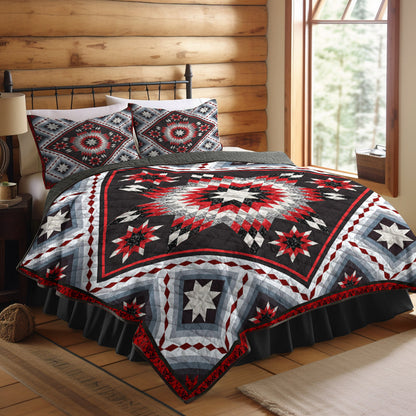 Star Native American Inspired Quilt Bedding Set HN230508M