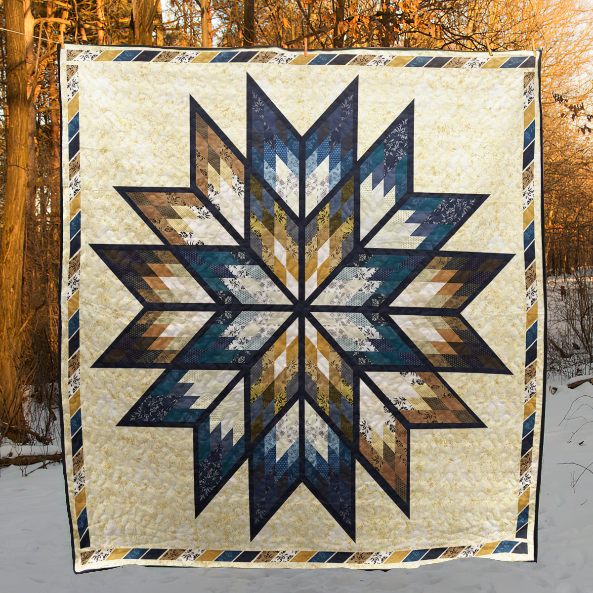Star Native American Quilt Blanket HN200504M