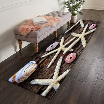 Starfish And Shell CLP0810084R Runner Rug
