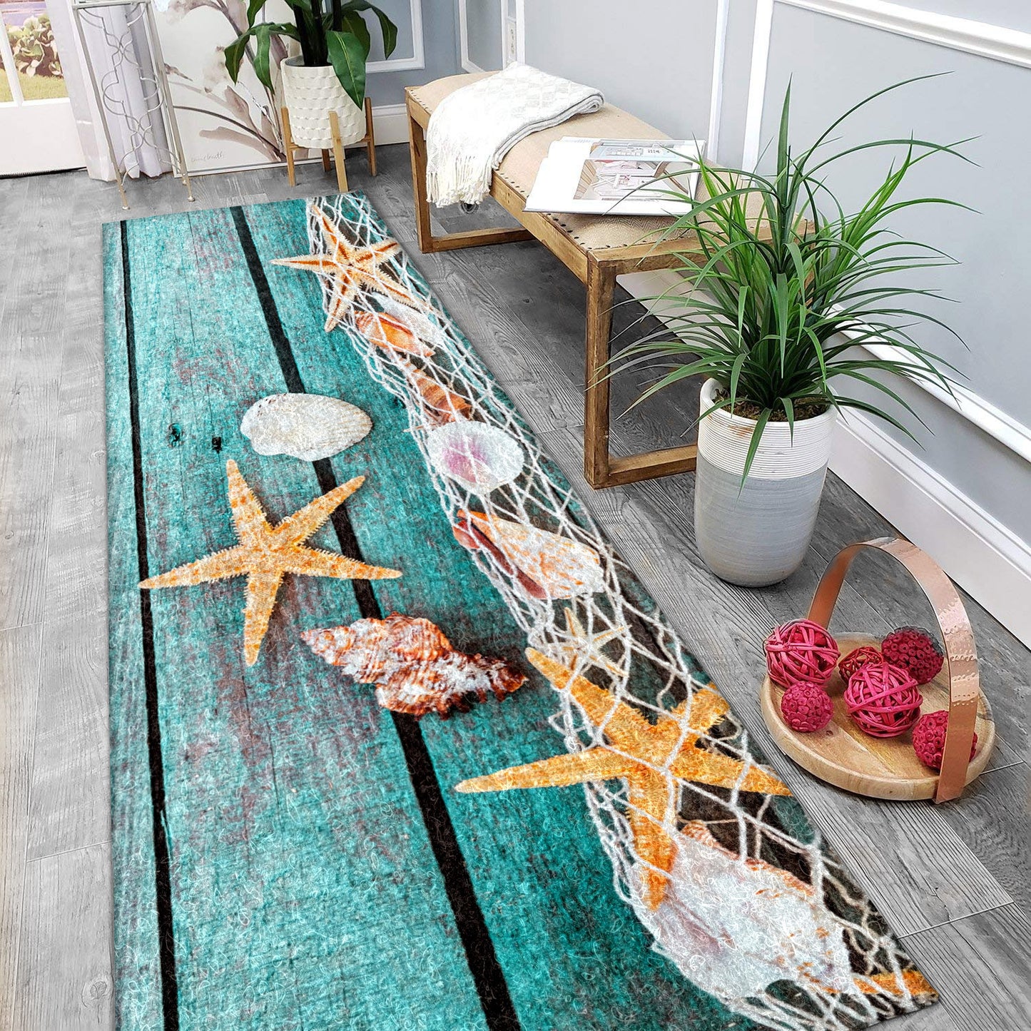 Starfish Shell CLH0410171RU Runner Rug