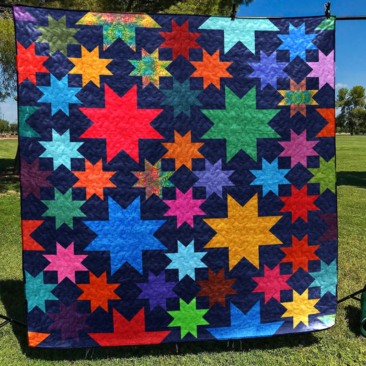 Starry Night Star Quilt Blanket HN040704M