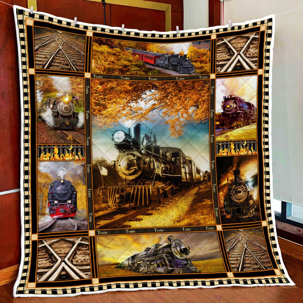 Steam Railroad ND191012 Quilt Blanket