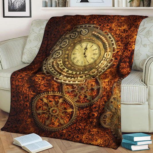 Steampunk CLM140839 Sherpa Fleece Blanket
