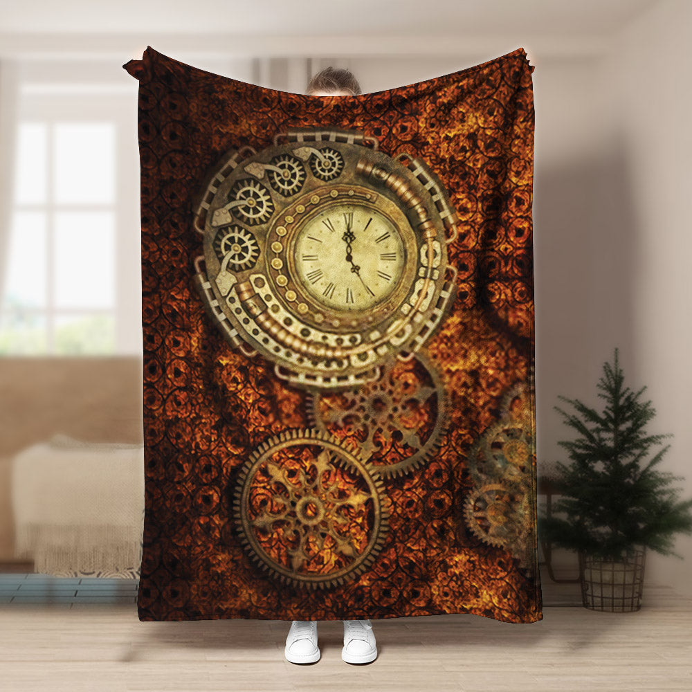 Steampunk CLM140839 Sherpa Fleece Blanket
