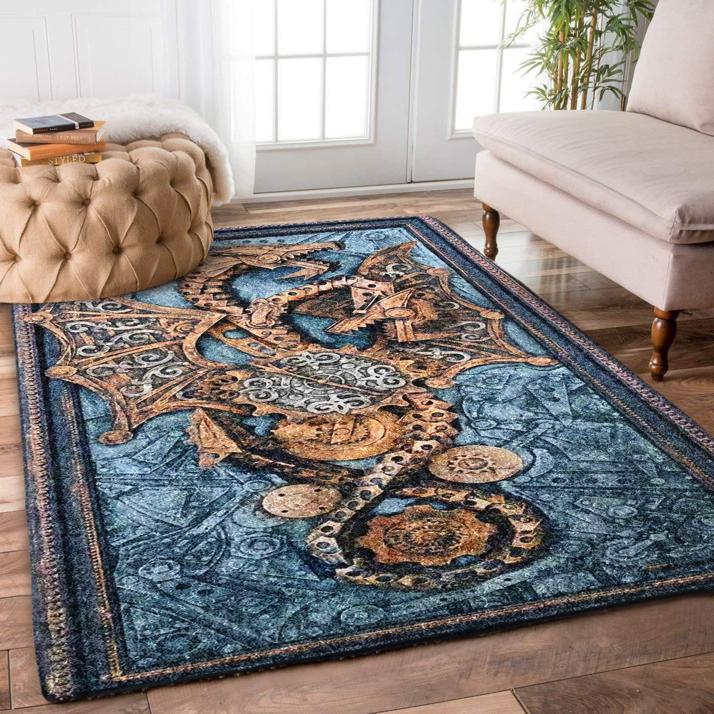 Steampunk Dragon BT2709173R Rug