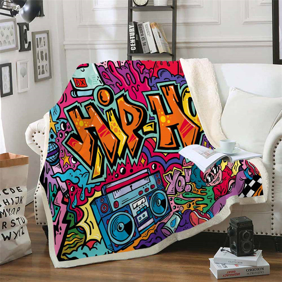 Street Dance Hip Hop CLA0510311F Sherpa Fleece Blanket