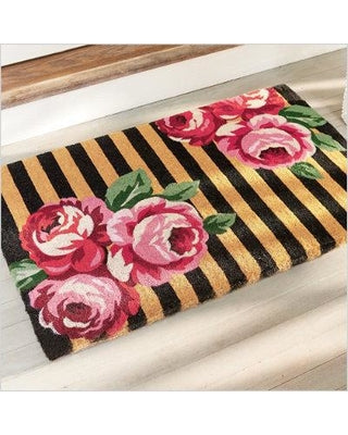 Striped Floral CLP101054D Non-slip Door mats