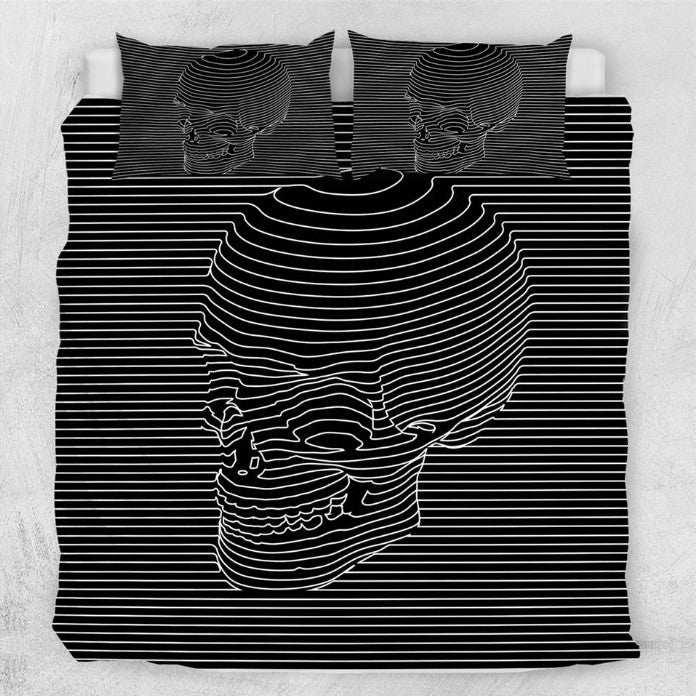 Stripes Skull Gothic CLH1410363B Bedding Sets