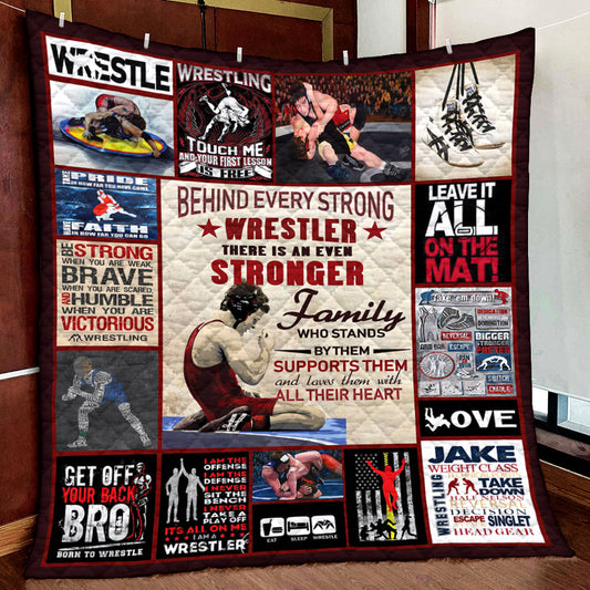 Strong Wrestler Quilt Blanket MN041106