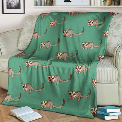 Sugar Glider Pattern CLA15101023F Sherpa Fleece Blanket