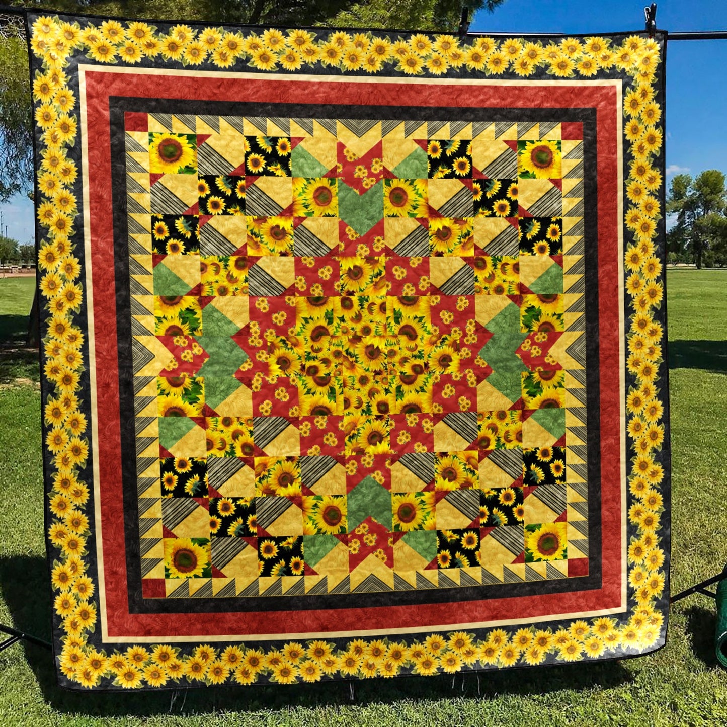 Summer Sunflower Quilt Blanket MT290601D