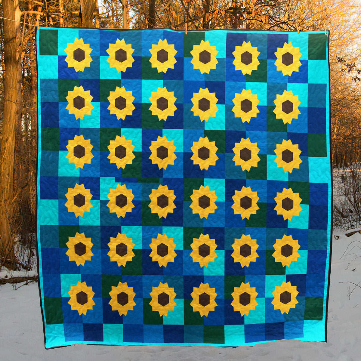 Summer Sunflower HM141009D Quilt Blanket