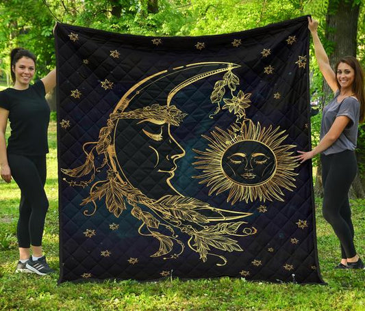 Sun Moon CL15100376MDQ Quilt Blanket