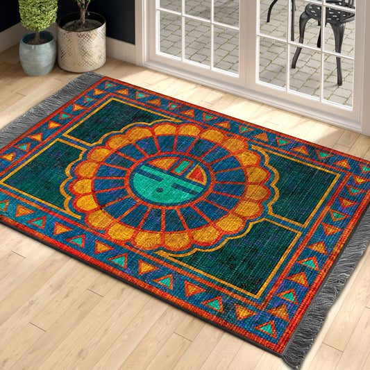 Sun Kachina Kokopelli HM0810167F Decorative Floor-cloth