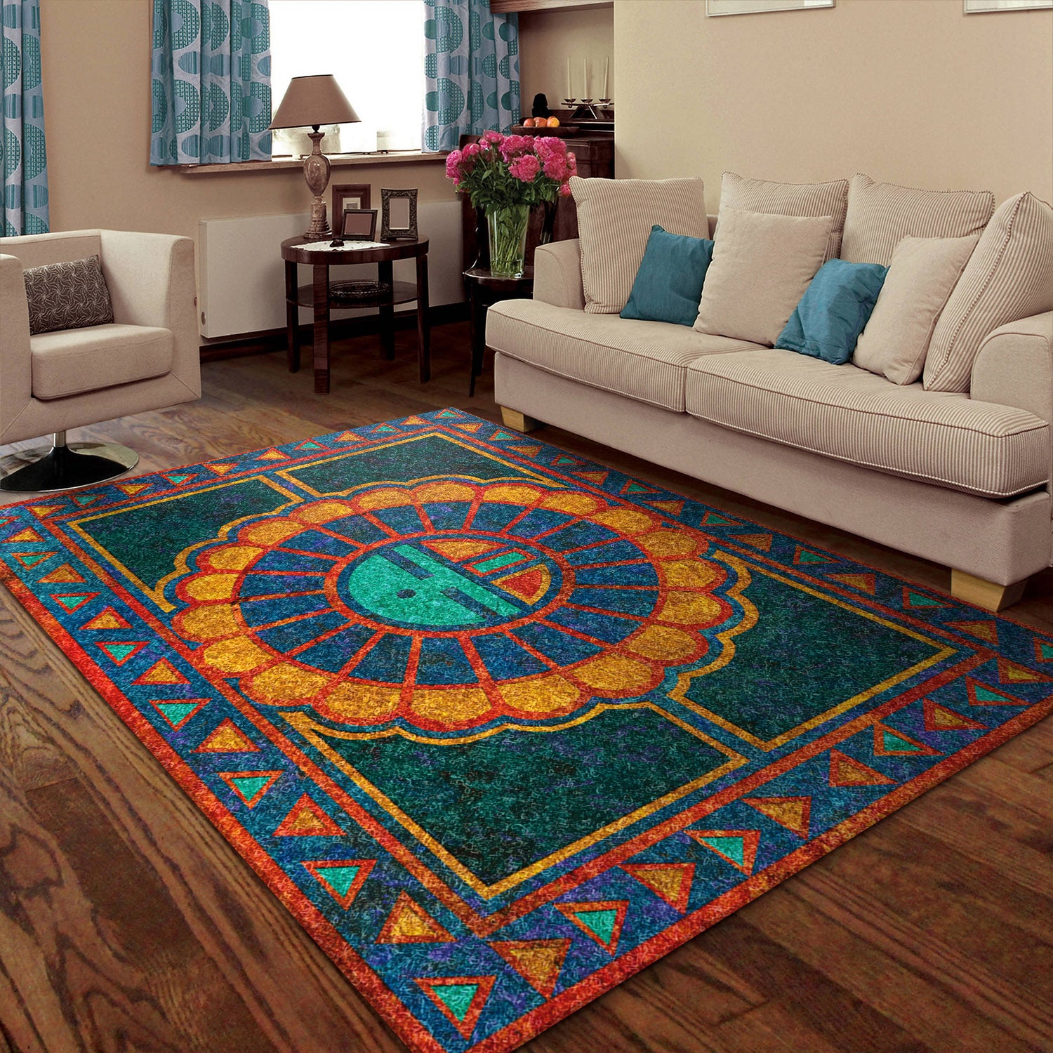 Sun Kachina Kokopelli HM0810167M Rug – Charming Favor