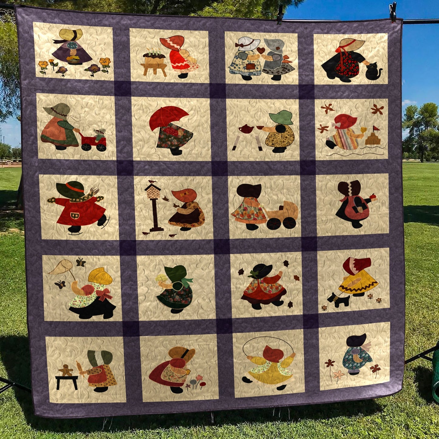 Sunbonnet Sue CLA0910661Q Art Quilt