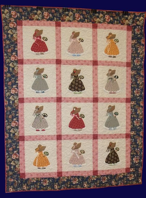 Sunbonnet Sue CLA0910662Q Quilt Blanket