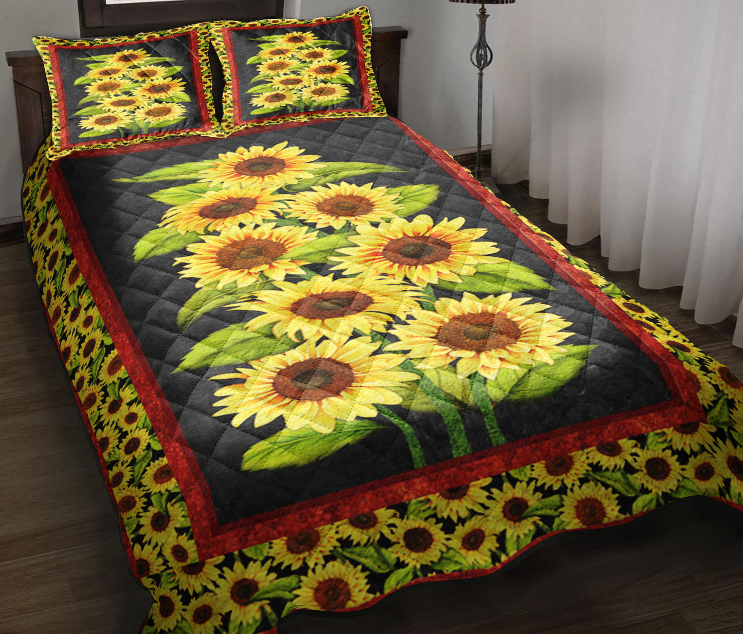 Sunflower Quilt Bedding Set ND230910