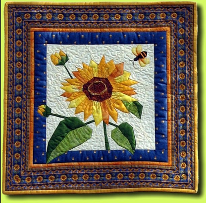 Sunflower And Bee CLM3010118 Quilt Blanket