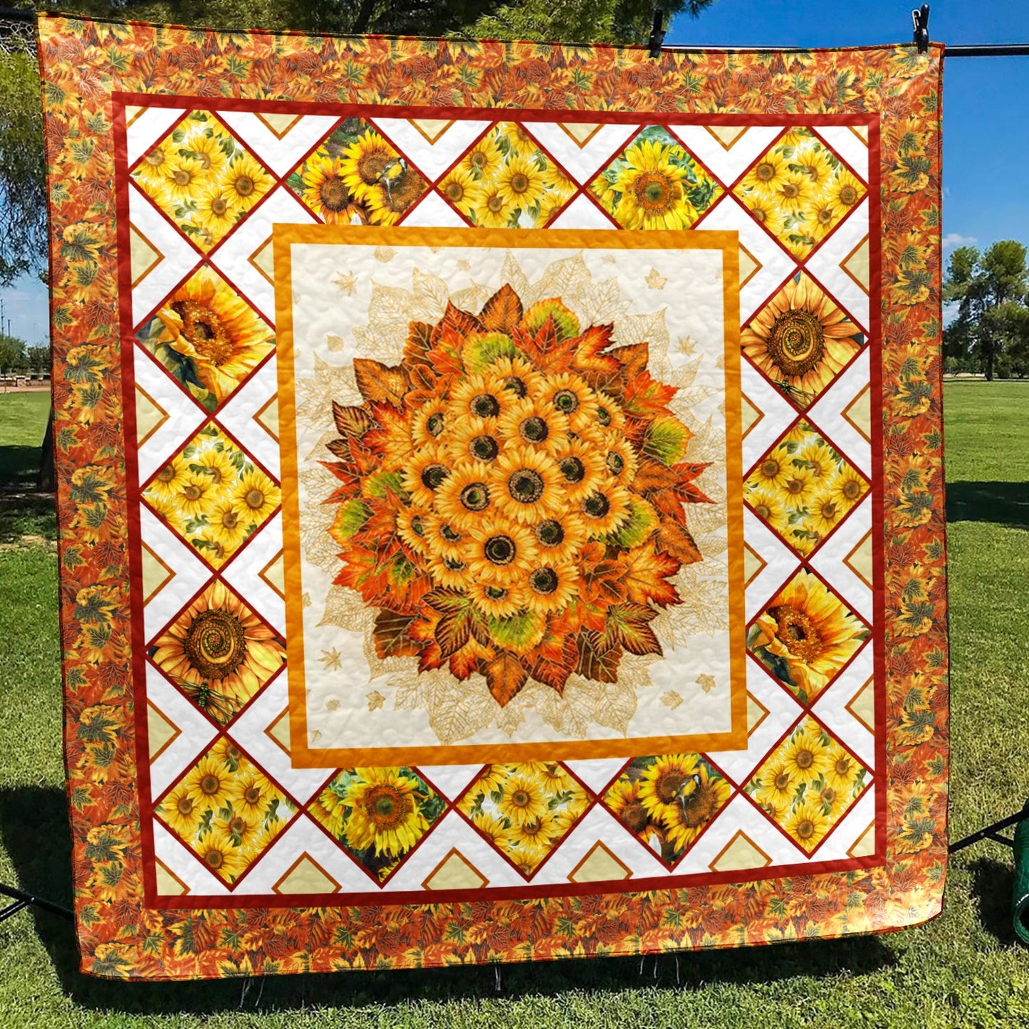 Sunflower Autumn Quilt Blanket MT290603D