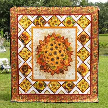 Sunflower Autumn Quilt Blanket MT290603D