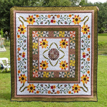 Sunflower Autumn Quilt Blanket MT300602D