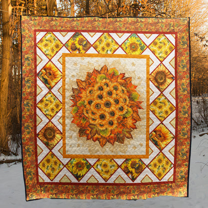 Sunflower Autumn Quilt Blanket MT290603D