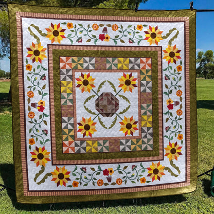 Sunflower Autumn Quilt Blanket MT300602D