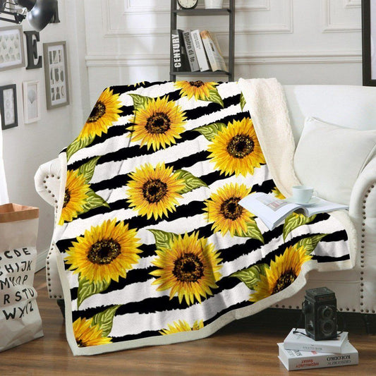 Sunflower BT290857F Sherpa Fleece Blanket