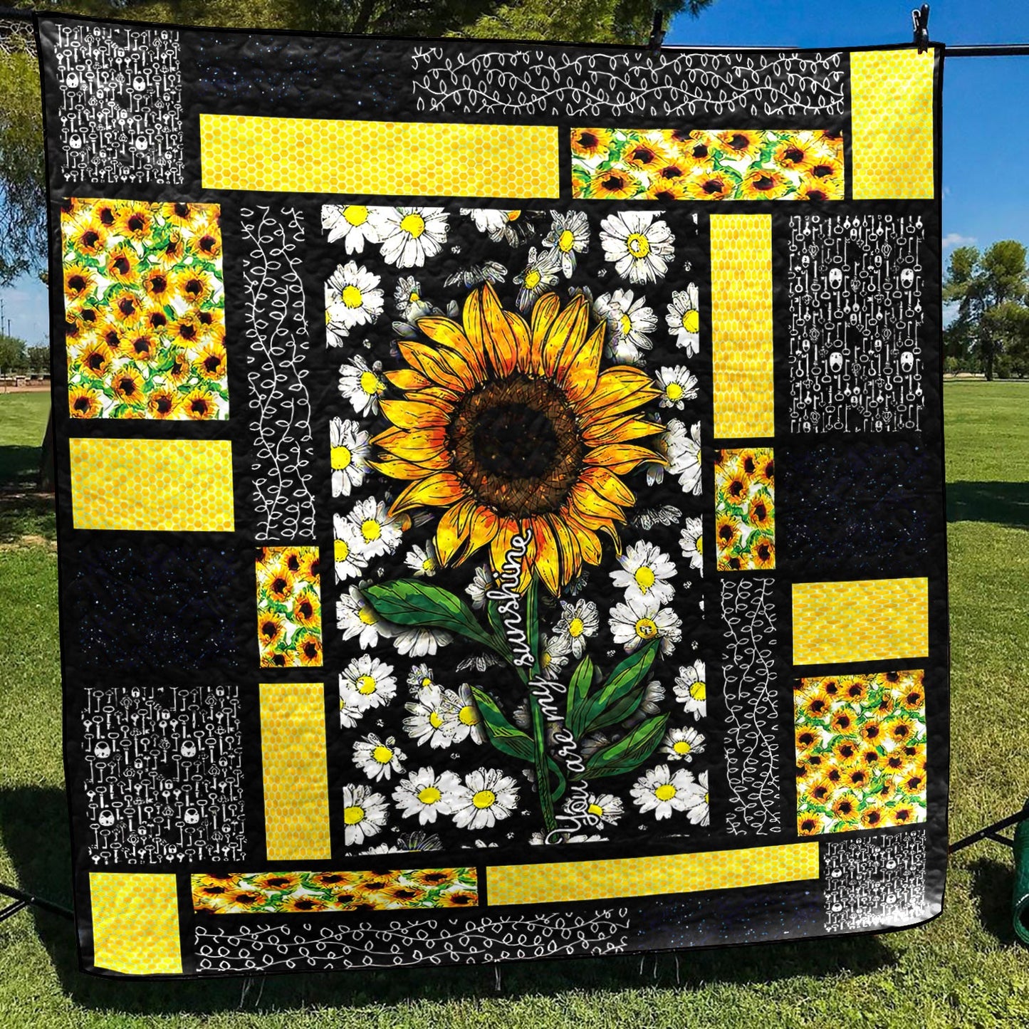 Sunflower CL09100134MDQ Quilt Blanket