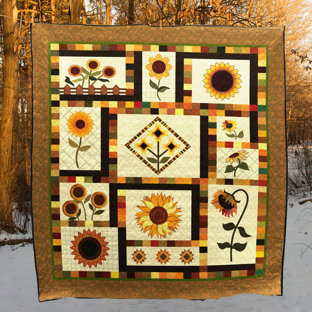 Sunflower CLA0710703Q Quilt Blanket