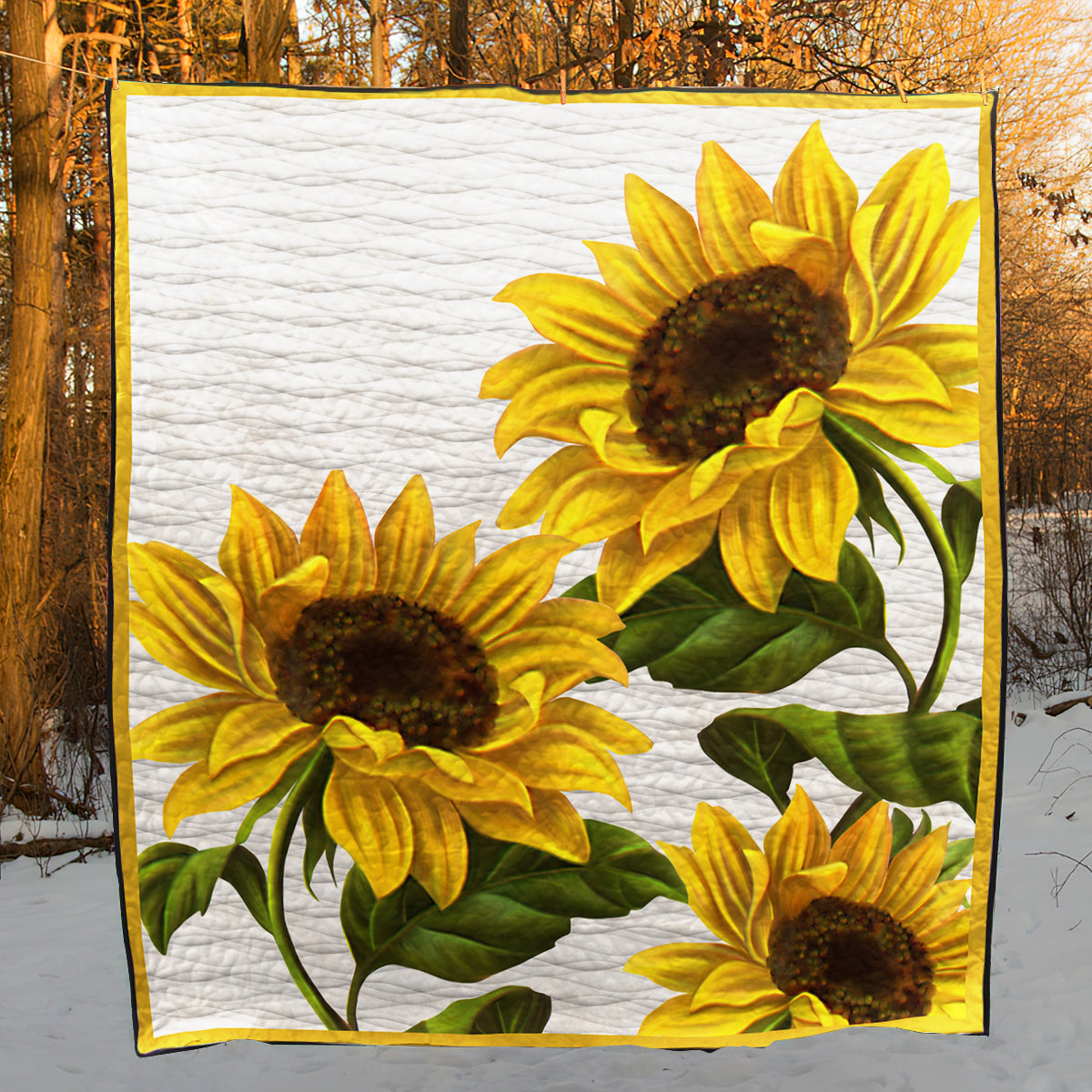 Sunflower CLA0710712Q Art Quilt