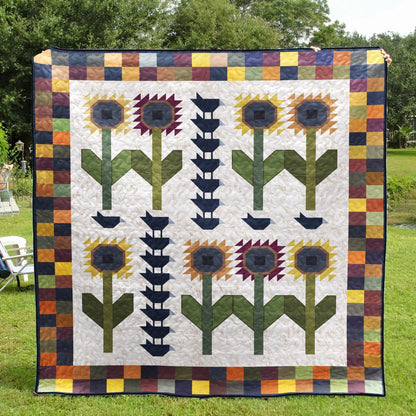 Sunflower CLA0810457Q Quilt Blanket