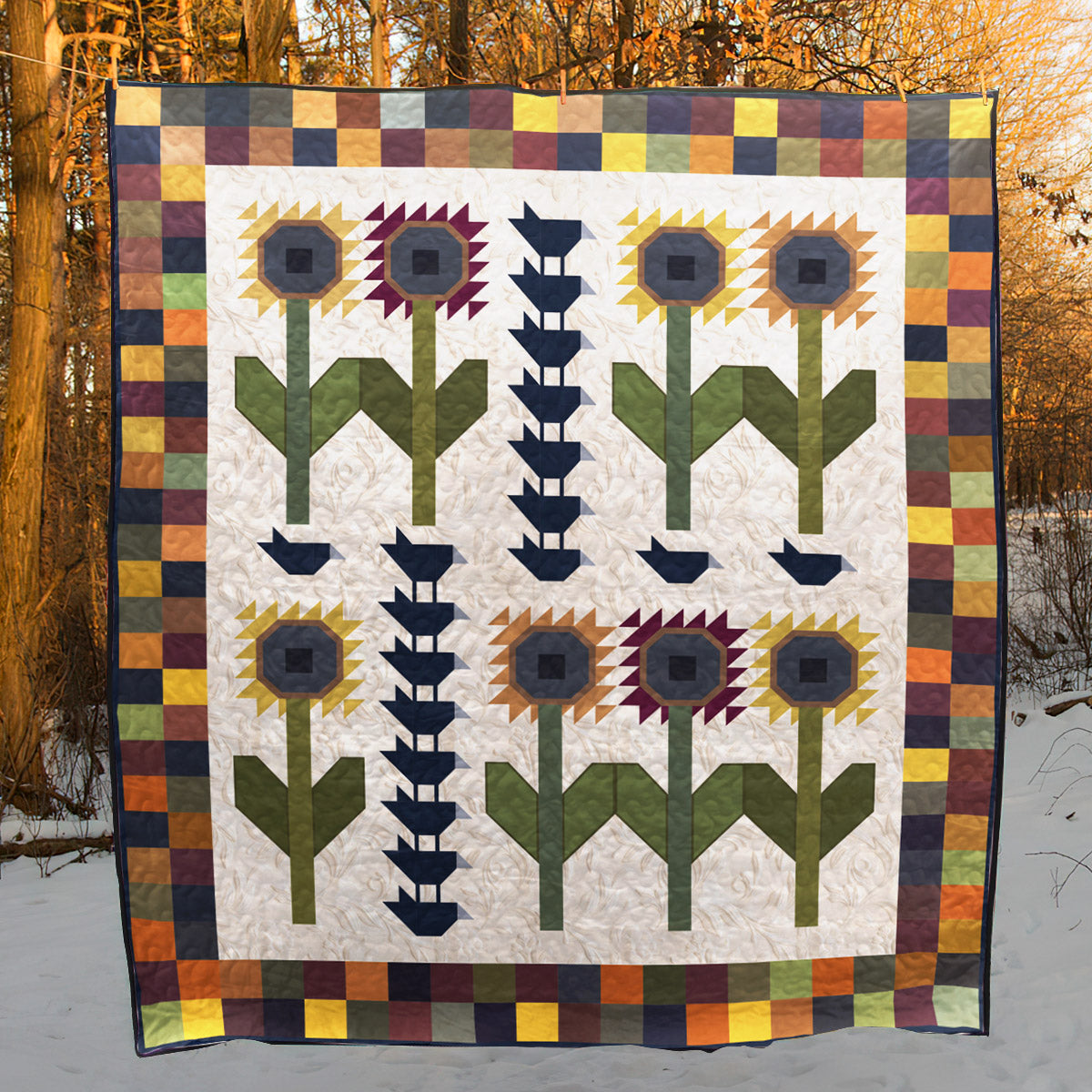 Sunflower CLA0810457Q Quilt Blanket