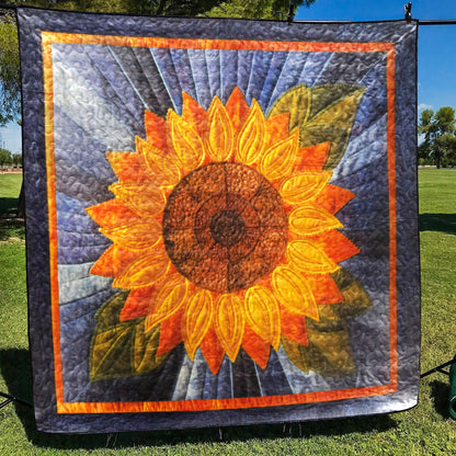 Sunflower CLA1010512Q Quilt Blanket