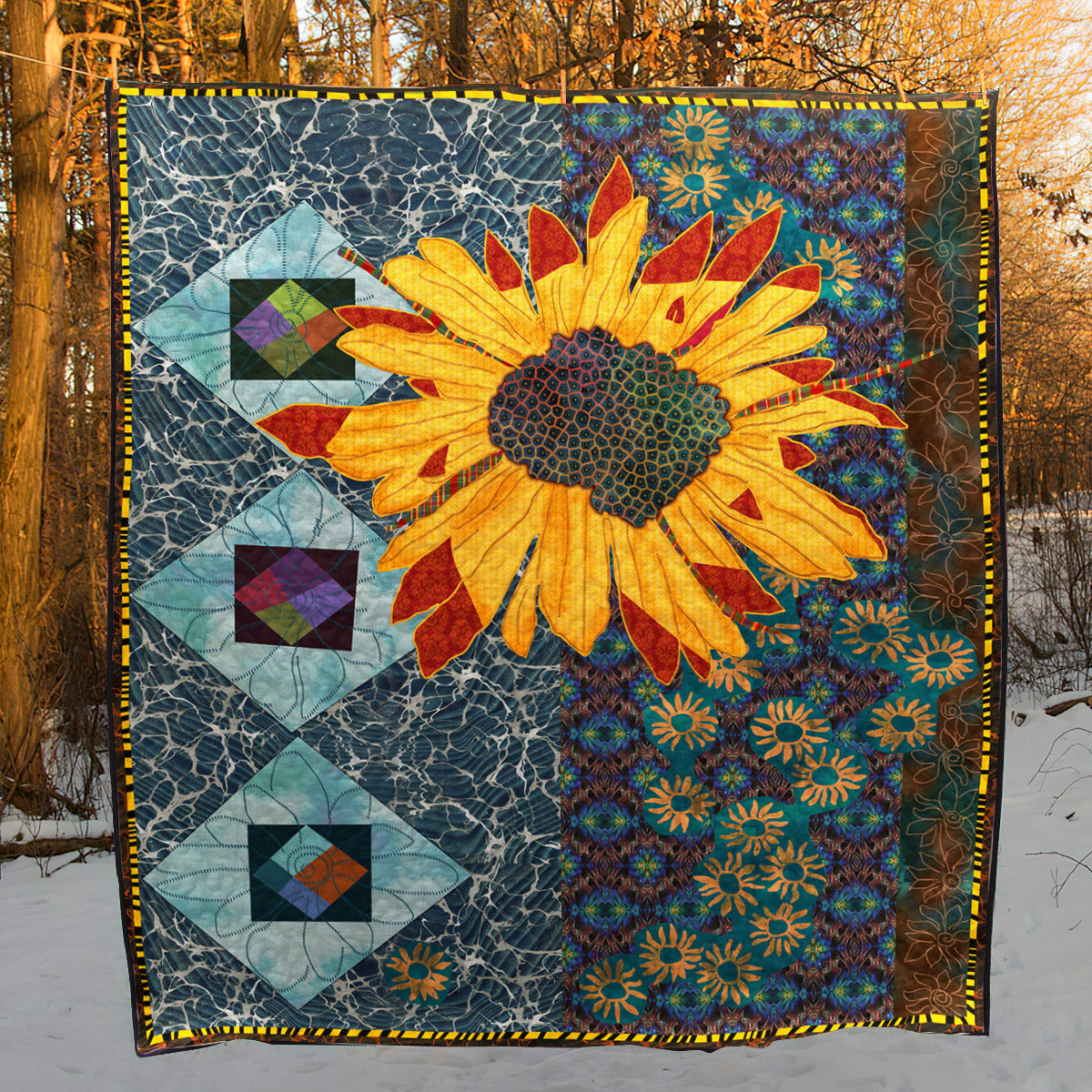 Sunflower CLM010767 Quilt Blanket