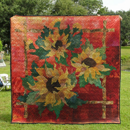 Sunflower CLM020737 Quilt Blanket