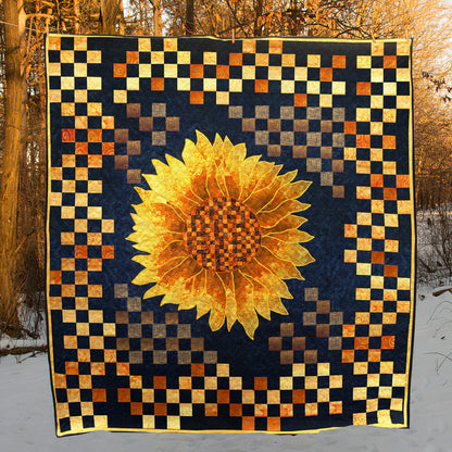 Sunflower CLM020738 Quilt Blanket