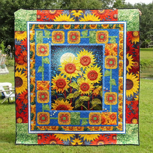 Sunflower Dream Art Quilt HN090704M