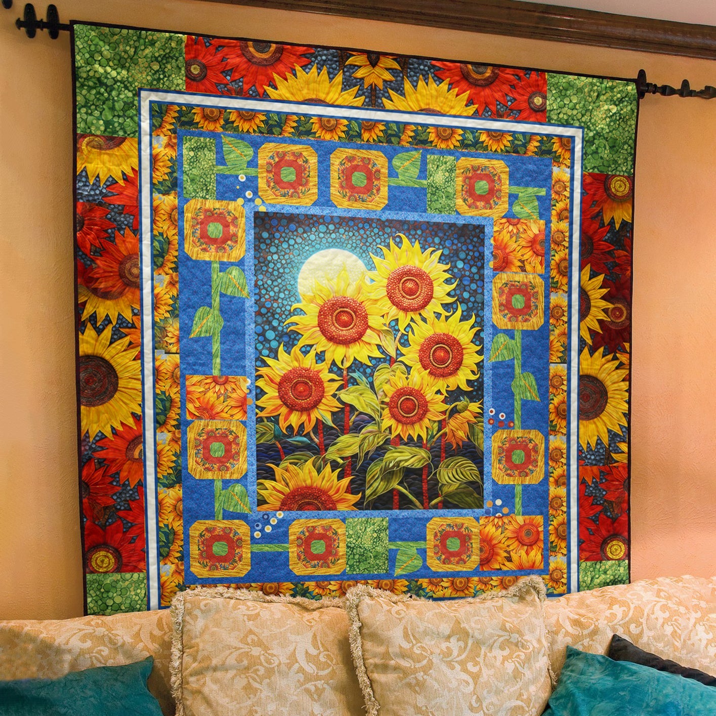 Sunflower Dream Art Quilt HN090704M